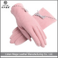 China Wholesale Custom Pink girls Wool Gloves